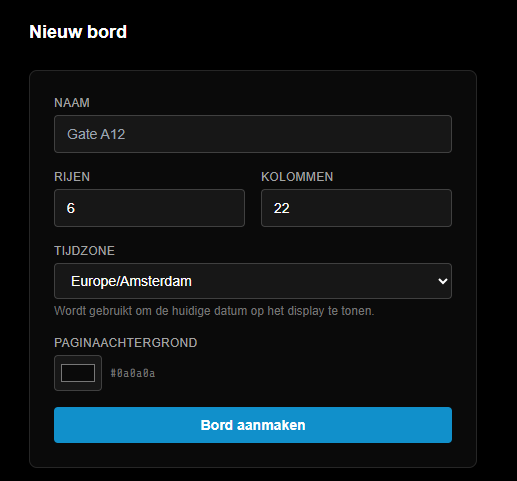 Flapwall, configureren